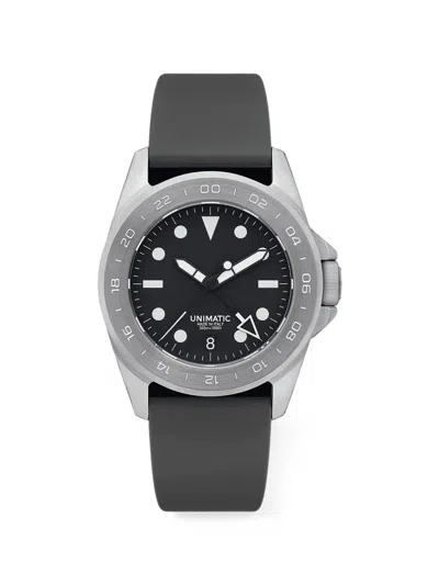 Unimatic U4-gmt 40mm Watch In Black