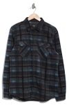 Union Cascade Buffalo Plaid Microfleece Button-up Shirt In Astro