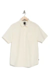 Union Clearwater Short Sleeve Stretch Cotton Button-up Shirt In Lamb