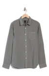 Union Clearwater Stretch Cotton Poplin Button-up Shirt In Battleship