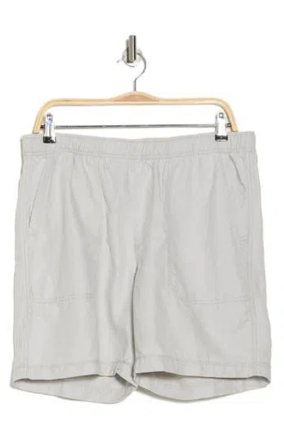 Union Cubano Linen & Cotton Pull-on Shorts In Vapor