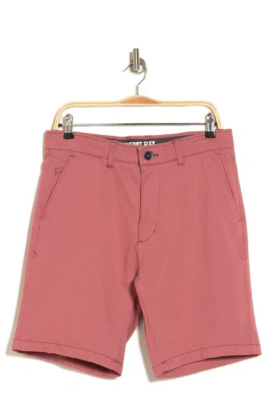 Union Flex Knit Twill Chino Shorts In Brash