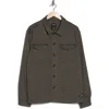 Union Lounge Twill Knit Shirt Jacket In Flint