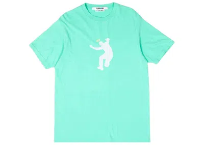 Pre-owned Union Men's  Frontman Iv Tee Shirt In Aquamarine In Blue