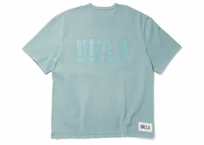 Pre-owned Union Men's  X J.crew Rugby Jersey Tee Shirt In Faded Blue/storm