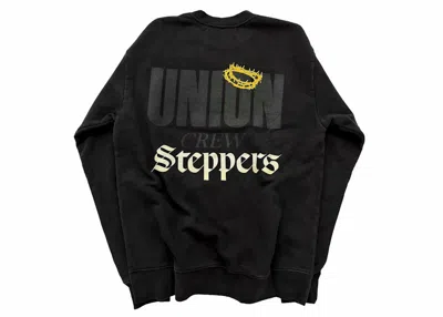 Pre-owned Union Men's  X Pglang Kendrick Lamar Big Steppers Tokyo Exclusive Crewneck Sweatshirt In Black