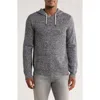 Union Milo Marled Thermal Stitch Hooded Sweater In Gray