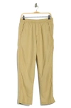 Union Pacifica Linen Blend Pull-on Pants In Brown