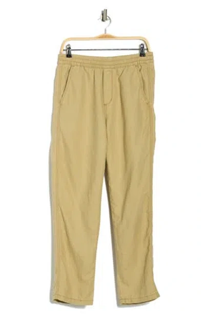 Union Pacifica Linen Blend Pull-on Pants In Brown