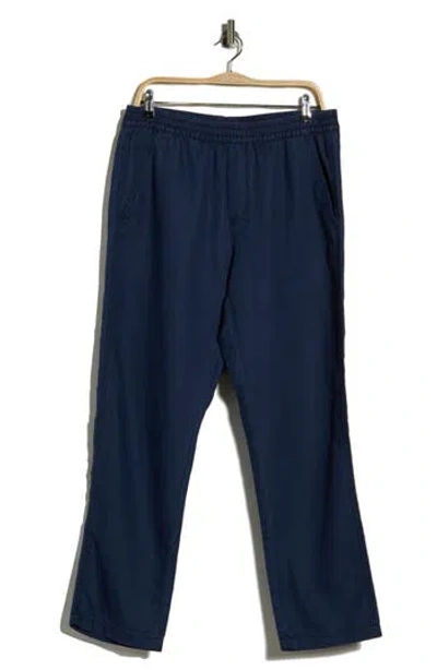 Union Pacifica Linen Blend Pull-on Pants In Deep Blue