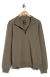 Union Palmer Half Zip Pullover In Dusty Olive