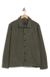 Union Plaid Flannel Shirt Jacket In Green