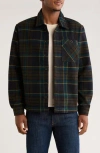 Union Plaid Flannel Shirt Jacket In Multi