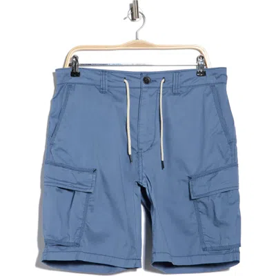 Union Porter Stretch Twill Cargo Shorts In Blue