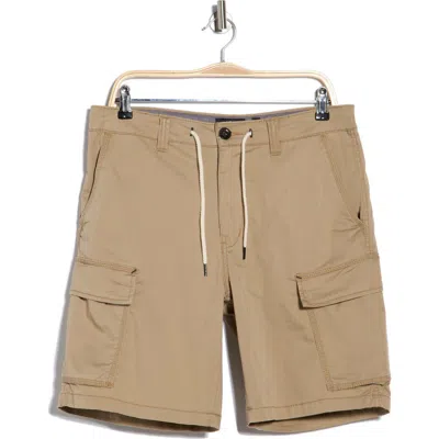 Union Porter Stretch Twill Cargo Shorts In Brown