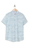 Union Print Ub Tech Short Sleeve Stretch Aero Mesh Button-up Shirt