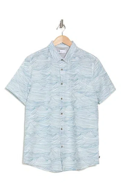 Union Print Ub Tech Short Sleeve Stretch Aero Mesh Button-up Shirt