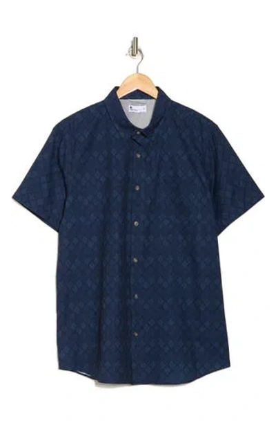 Union Print Ub Tech Short Sleeve Stretch Aero Mesh Button-up Shirt