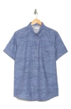 Union Print Ub Tech Short Sleeve Stretch Aero Mesh Button-up Shirt