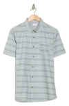 Union Print Ub Tech Short Sleeve Stretch Aero Mesh Button-up Shirt