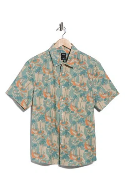 Union Promenade Button-up Shirt In Blue