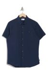 Union Seersucker Short Sleeve Button-down Shirt