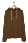 Union Textured Knit Hoodie In Antler