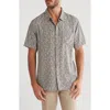 Union Venice Short Sleeve Print Relaxed Fit Shirt In Desert