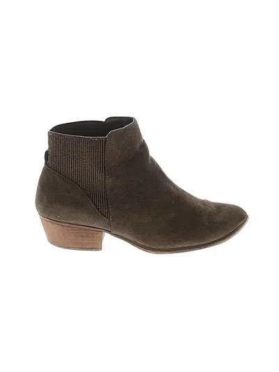 Pre-owned Unionbay Ankle Boots In Green