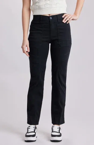 Unionbay Bobby Stretch Cotton Twill Cargo Pants In Black
