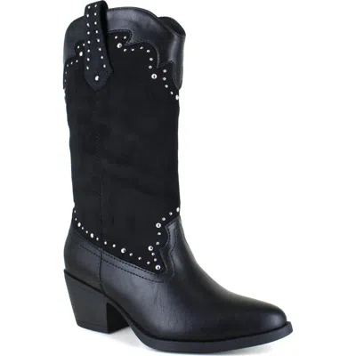 Unionbay Devon Studded Western Boot In Black
