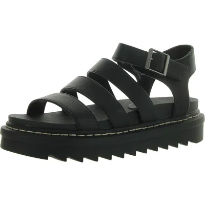 Unionbay Dulce Womens Slip On Platform Fisherman Sandals In Black