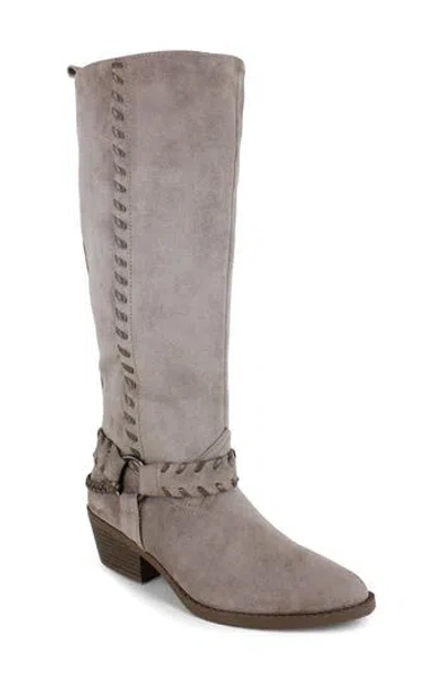 Unionbay Nalani Whipstitch Tall Boot In Gray