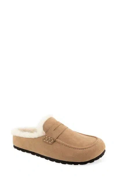 Unionbay Sacha Faux Fur Lined Loafer Clog In Neutral