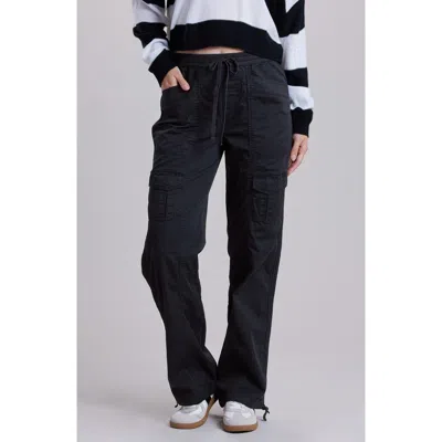 Unionbay Sonika Drawstring Waist Cargo Pants In Black