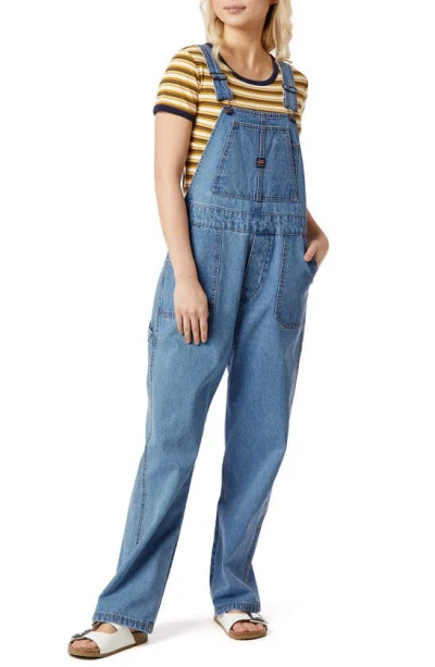 Unionbay Throwback Denim Overalls In Cove Blue