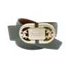 Uniqcorn Exceptionnel Women's Gold Reversible Leather Belt Heritage Taupe