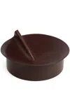 Uniqka Large Rotonda Circular Box (15cm X 32cm) In Brown