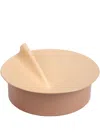 Uniqka Large Rotonda Circular Trinket Box (15cm X 32cm) In Neutrals