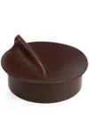 Uniqka Mini Rotonda Circular Trinket Box (8cm X 16cm) In Brown
