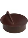 Uniqka Small Rotonda Circular Box (11cm X 23cm) In Brown