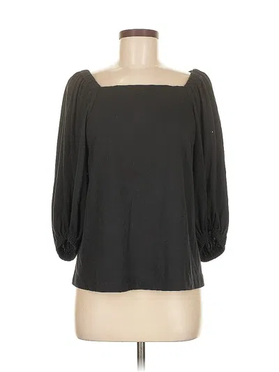 Pre-owned Uniqlo 3/4 Sleeve T-shirt In Black