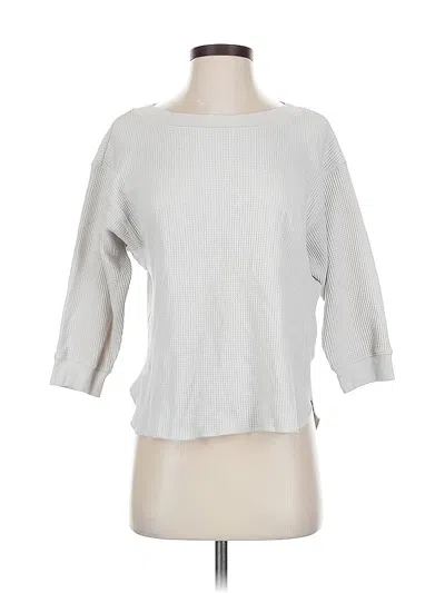 Pre-owned Uniqlo 3/4 Sleeve T-shirt In Gray