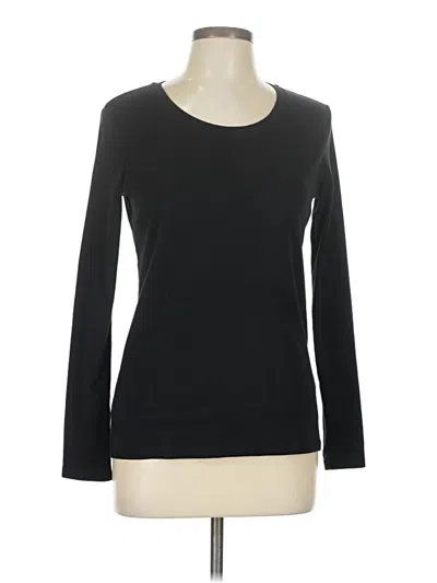 Pre-owned Uniqlo 3/4 Sleeve T-shirt In Black