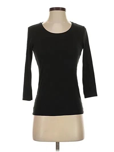 Pre-owned Uniqlo 3/4 Sleeve T-shirt In Black