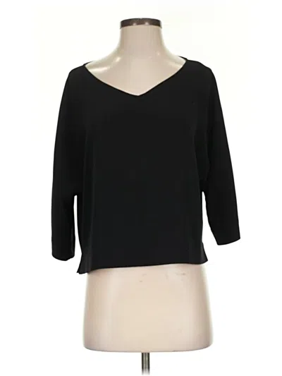 Pre-owned Uniqlo 3/4 Sleeve T-shirt In Black