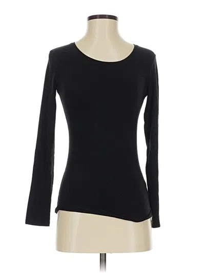 Pre-owned Uniqlo 3/4 Sleeve T-shirt In Black