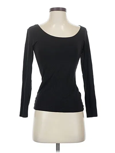 Pre-owned Uniqlo 3/4 Sleeve T-shirt In Black