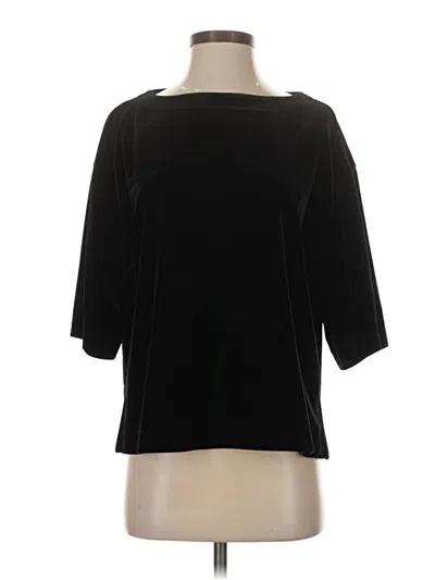 Pre-owned Uniqlo 3/4 Sleeve T-shirt In Black