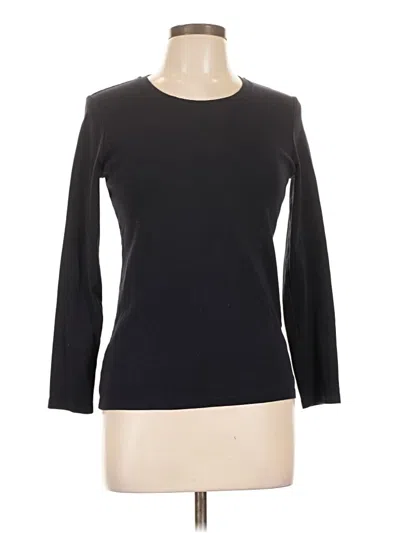 Pre-owned Uniqlo 3/4 Sleeve T-shirt In Black